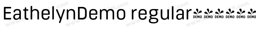 EathelynDemo regular字体转换